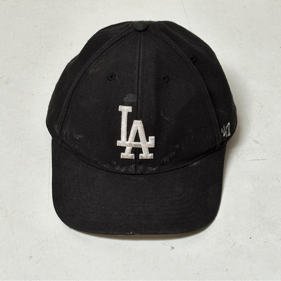 MLB Los Angeles Dodgers LA Black Adjustable Baseball Cap - Picture 1 of 7